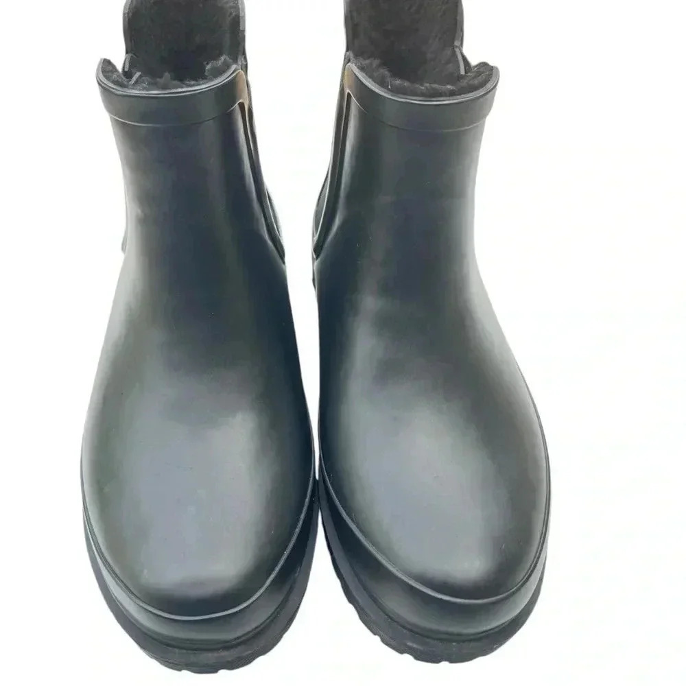 Chooka Women's Waterproof Plush Chelsea Bootie Fashion Rain Boot Preowned - Picture 8 of 8